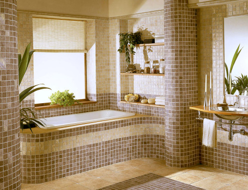Плитка в ванну: мозаїка